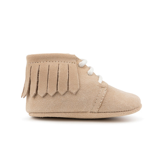 Mavies Fringe Boots | Beige