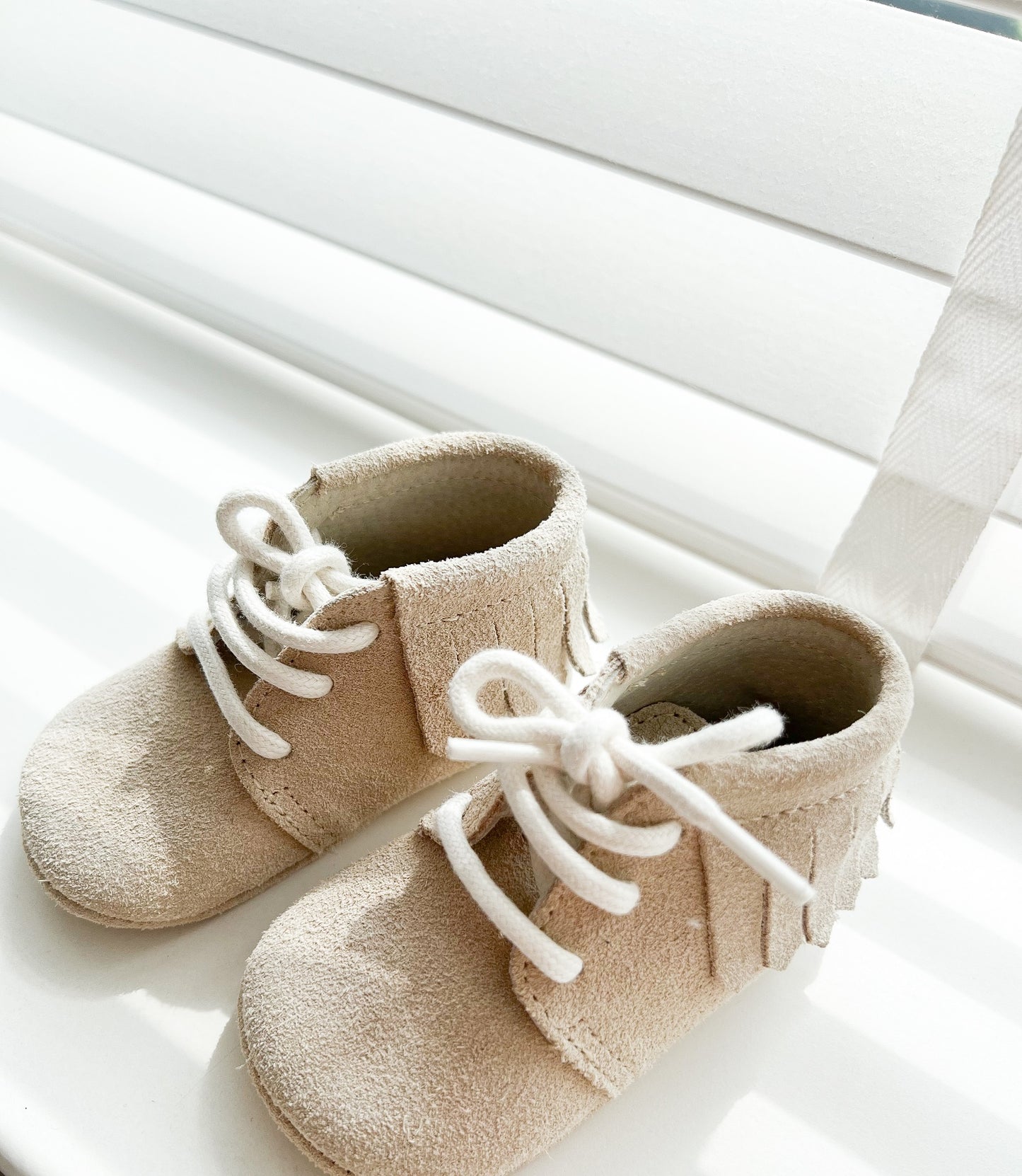 Mavies Fringe Boots | Beige